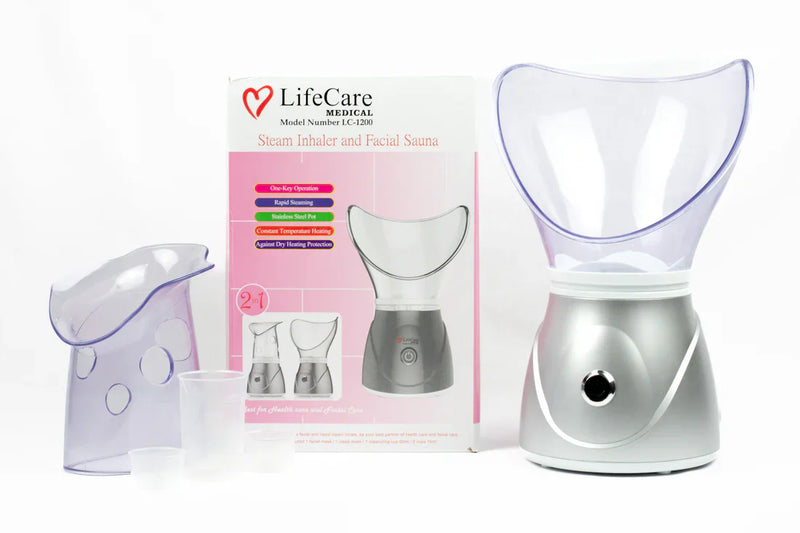 LifeCare imported Portable Steam Inhaler and Facial Sauna 2 in 1 Steamer LC 1200