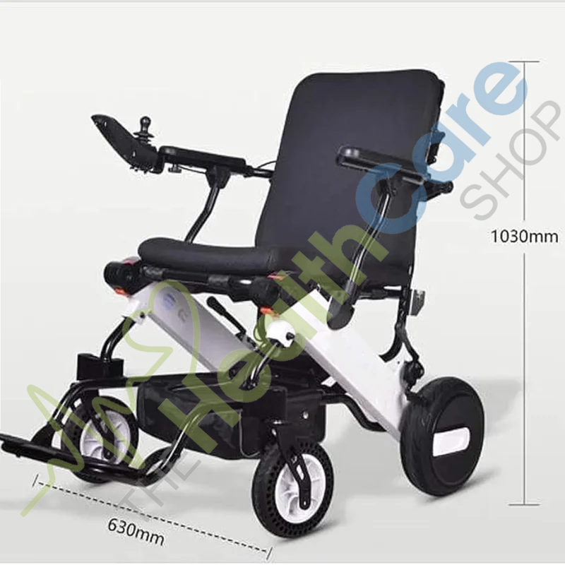 Electric Wheelchair – Foldable | Sturdy Lightweight Frame | Joystick Control |Model DY-105-LA