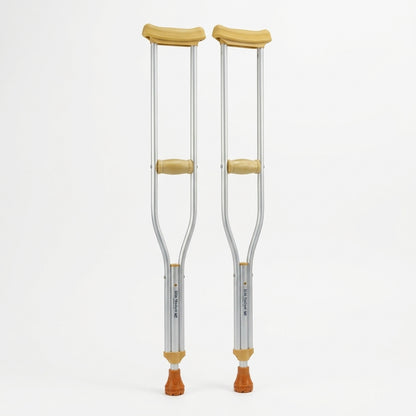 Elite Crutches Medium – Adjustable Height | Comfort Padding & Non-Slip Rubber Tips | Model EY-925