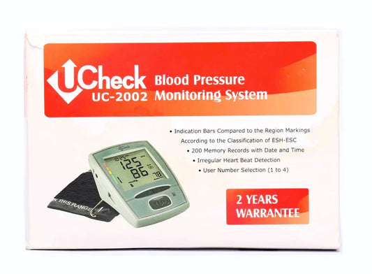 Ucheck Blood Pressure Monitor Upper Arm -  UC2002 Blood Pressure Machine