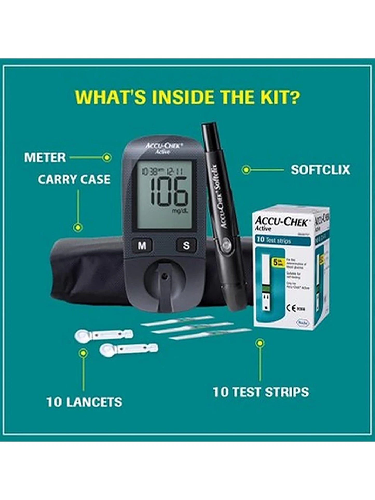 Accu Chek Active Glucometer - Sugar Test Machine Price in Pakistan