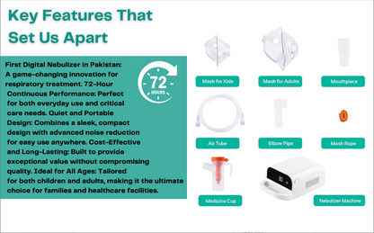 Lifeline Neb Expert – Pakistan's First Digital Professional Compressor Nebulizer