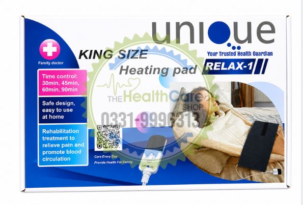 Unique Relax-1 King Size Heating Pad – Fast Pain Relief Therapy