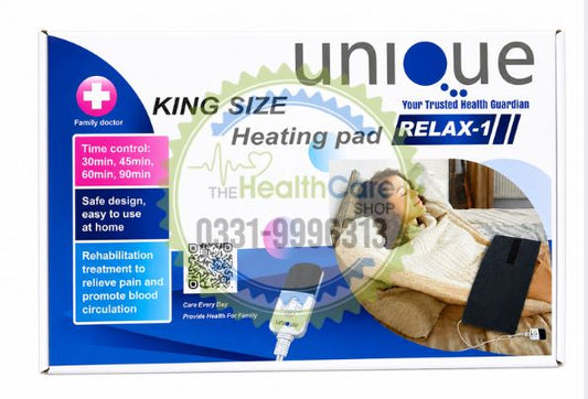 Unique Relax-1 King Size Heating Pad – Fast Pain Relief Therapy