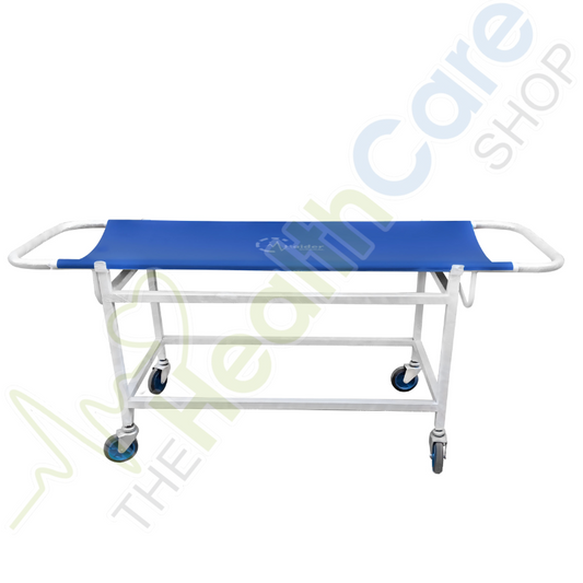 Stretcher Trolley SS Top (MHS-ST-001) – Durable & Easy-to-Move Patient Transport Trolley