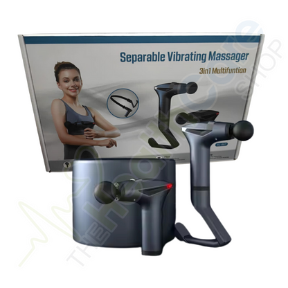Separable Vibrating Massager | SL-887 Multifunctional 3-in-1 Portable Massage Gun with Attached Belt