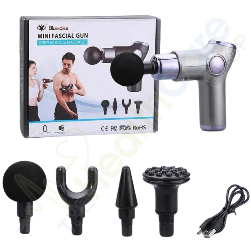 BlueIdea Mini Facial Gun – Deep Muscle Massage & Compact Recovery Tool