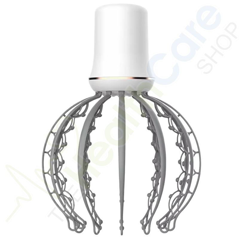 Electric Octopus Head Massager – Vibration Massage with 3 Modes, Detachable 12 Claws for Scalp & Migraine Relief
