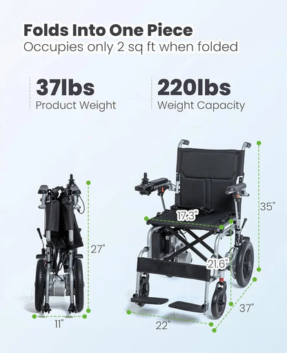 DY01123LA(2) Electric Folding Wheelchair