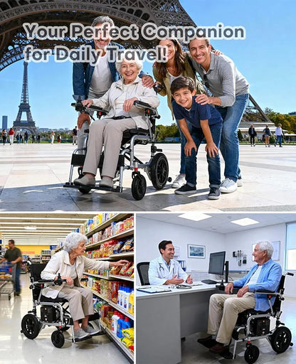 DY01123LA(2) Electric Folding Wheelchair