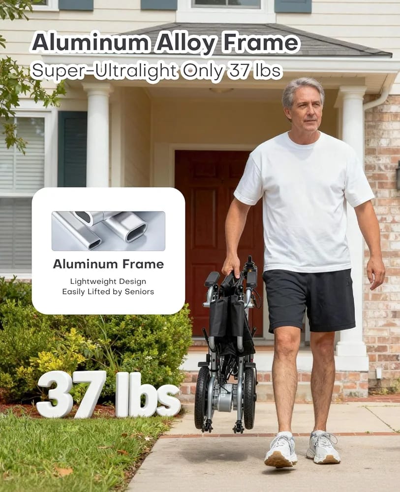 DY01123LA(2) Electric Folding Wheelchair