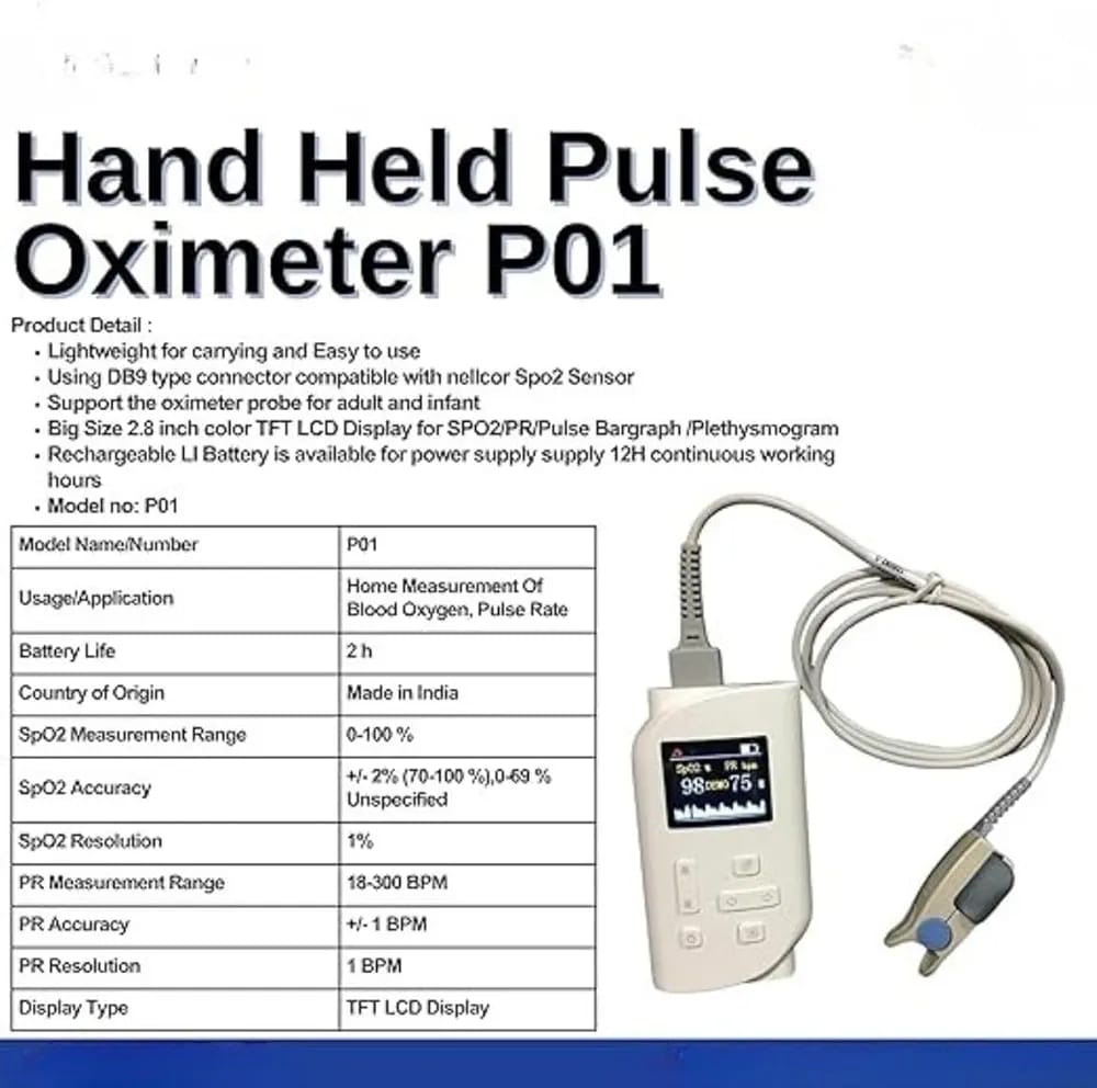 GUDYB Professional Handheld Pulse Oximeter P01