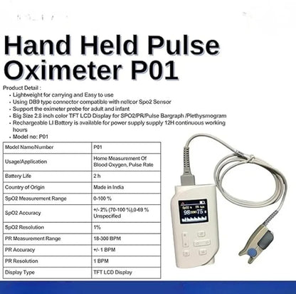 GUDYB Professional Handheld Pulse Oximeter P01