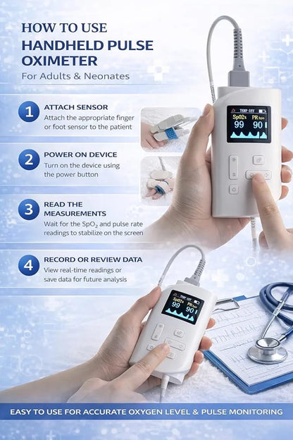 GUDYB Professional Handheld Pulse Oximeter P01