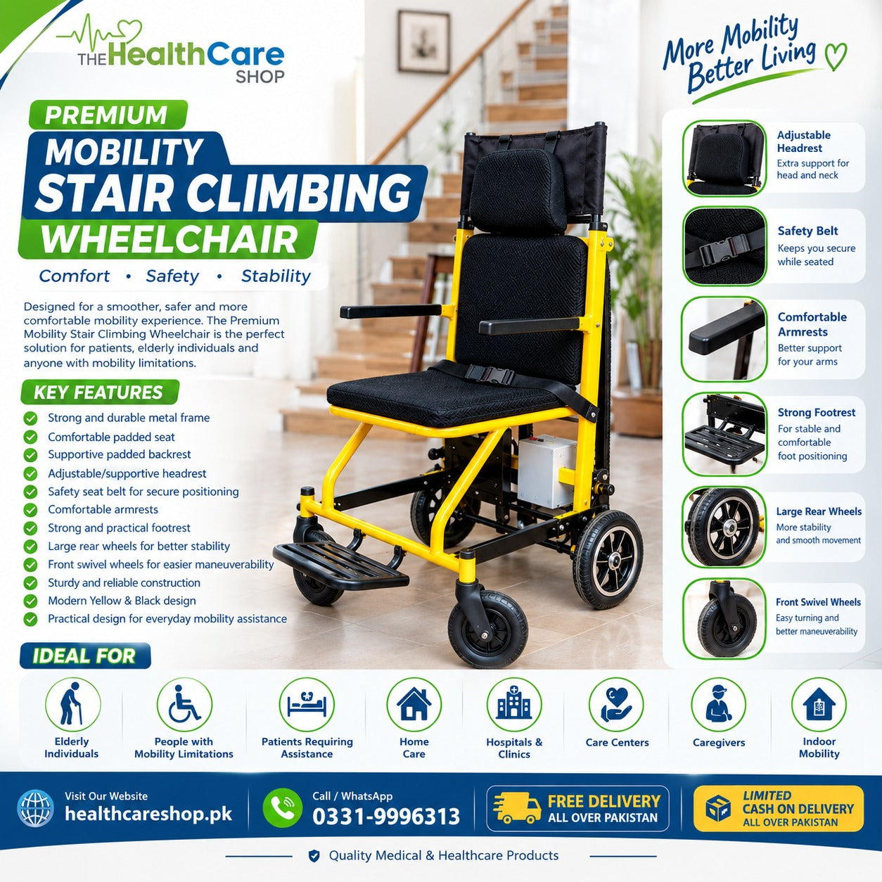 ELECTRIC STAIR CLIMBING WHEELCHAIR