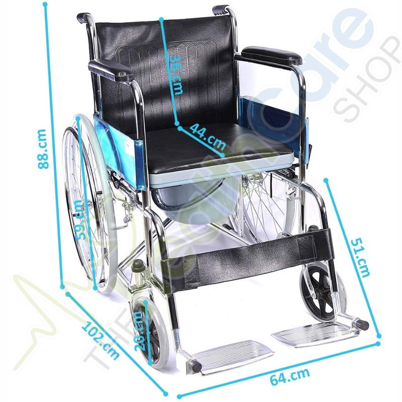 LifeCare EasyMove Commode Wheelchair KY609