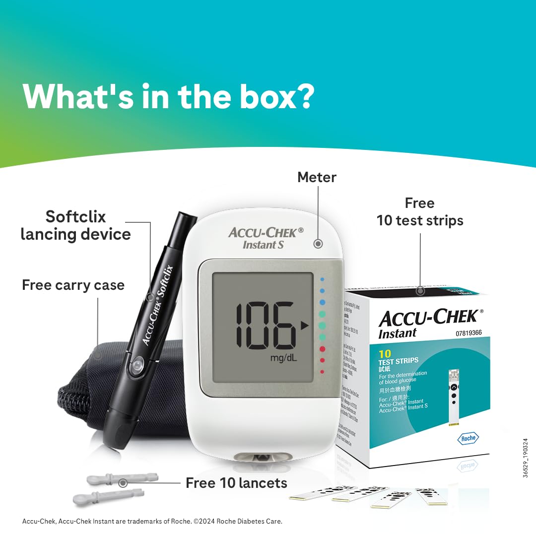 Accu Chek Instant S - Blood Glucometer - Sugar Test Machine Price in Pakistan
