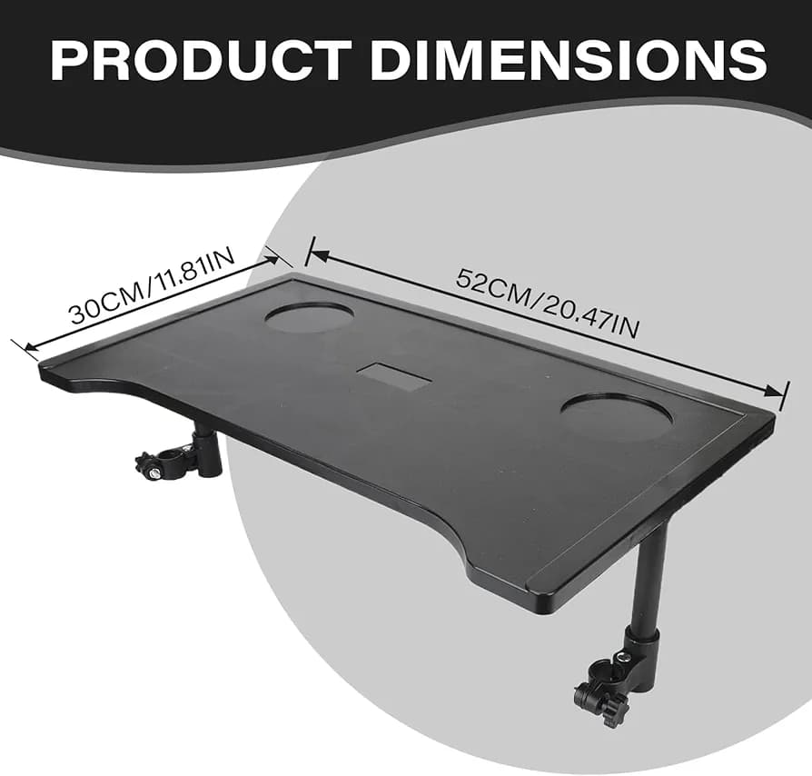 Adjustable Wheelchair Table – Portable & Height Adjustable Tray for Dining, Reading, and Laptop Use