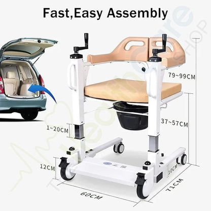 Imported Patient Lift-Transfer Wheelchair with Hydraulic System LC 7800