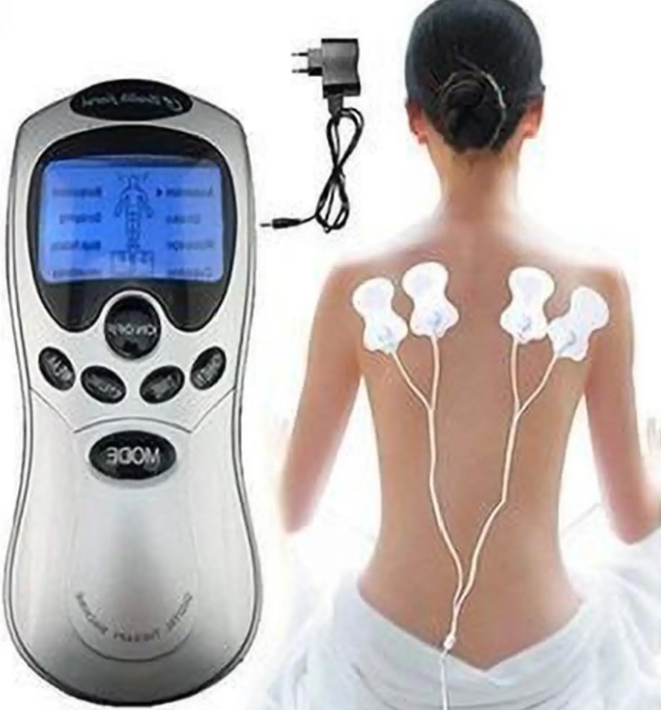 Blueidea Intelligent Voice Deluxe Massager – Digital Therapy Machine with 4 Electrode Pads