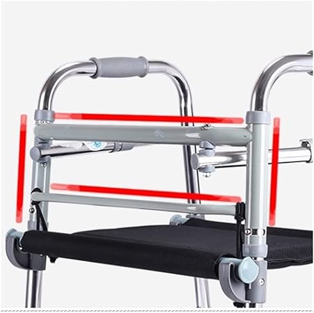 Multifunctional Walker with Seat – Height Adjustable, Lightweight Aluminium Mobility Aid for Seniors