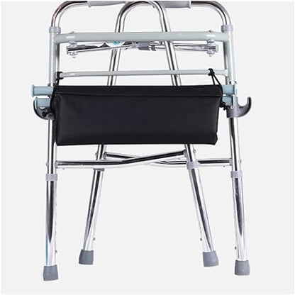Multifunctional Walker with Seat – Height Adjustable, Lightweight Aluminium Mobility Aid for Seniors