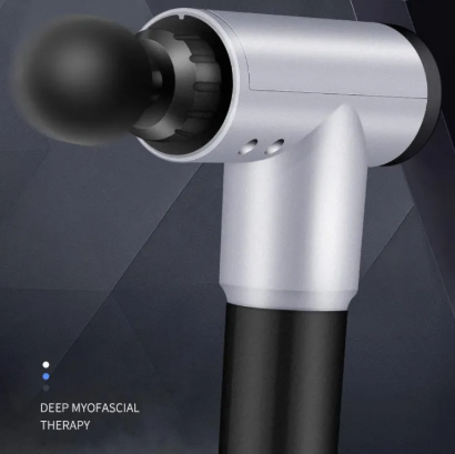 Blueidea Fascial Gun P Deep Tissue Massager | BLD-326 Professional Percussion Massage Gun with Extended Loop Handle, LED Large Screen Display & 4 Interchangeable Massage Heads