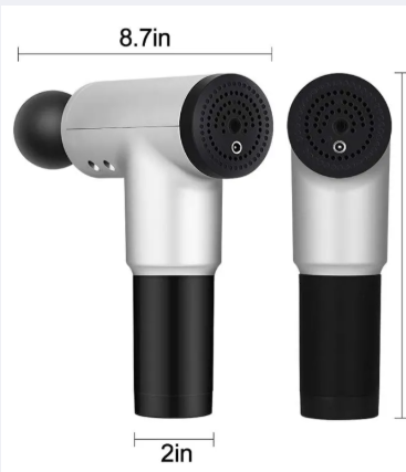 Blueidea Fascial Gun P Deep Tissue Massager | BLD-326 Professional Percussion Massage Gun with Extended Loop Handle, LED Large Screen Display & 4 Interchangeable Massage Heads