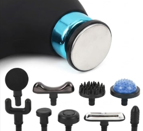 Blueidea 10-in-1 Folding Heat & Freeze Massager | Song of Ice and Fire Percussion Massage Gun with Foldable Handle, Hot & Cold Therapy, and 9 Interchangeable Heads