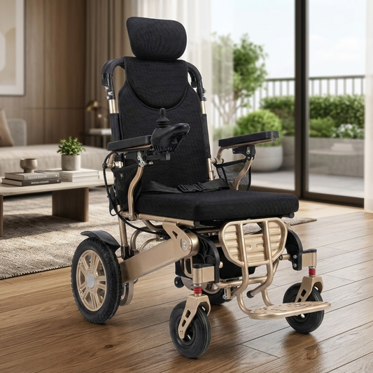 Electric Wheelchair LC 9200 - Electric Wheelchair Automatic Reclining with Lithium Battery (with Wireless Remote)