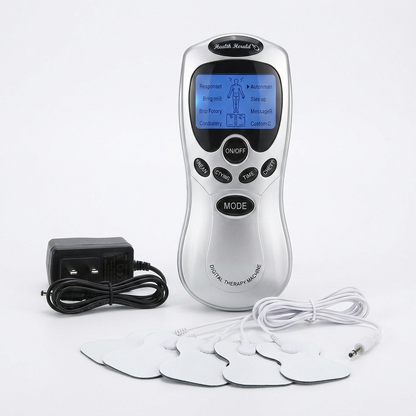 Blueidea Intelligent Voice Deluxe Massager – Digital Therapy Machine with 4 Electrode Pads