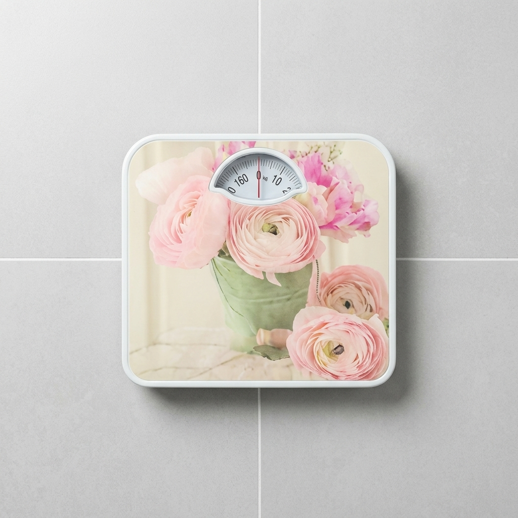 LifeCare Medical BR-1600 Mechanical Personal Weight Scale – Heavy Duty Analog Bathroom Scale with Extra Large Non-Skid Vinyl Platform & High Precision Dial