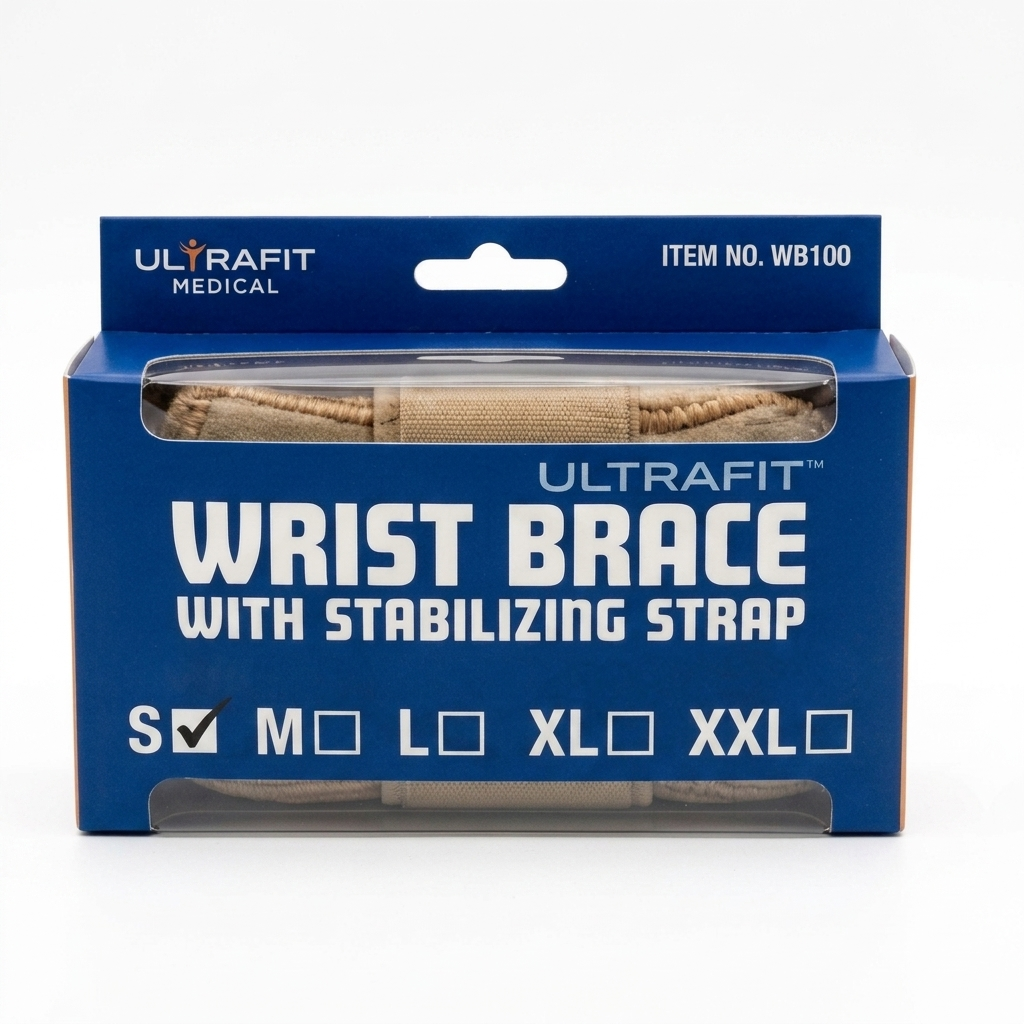 Wrist Brace with Stabilizing Strap