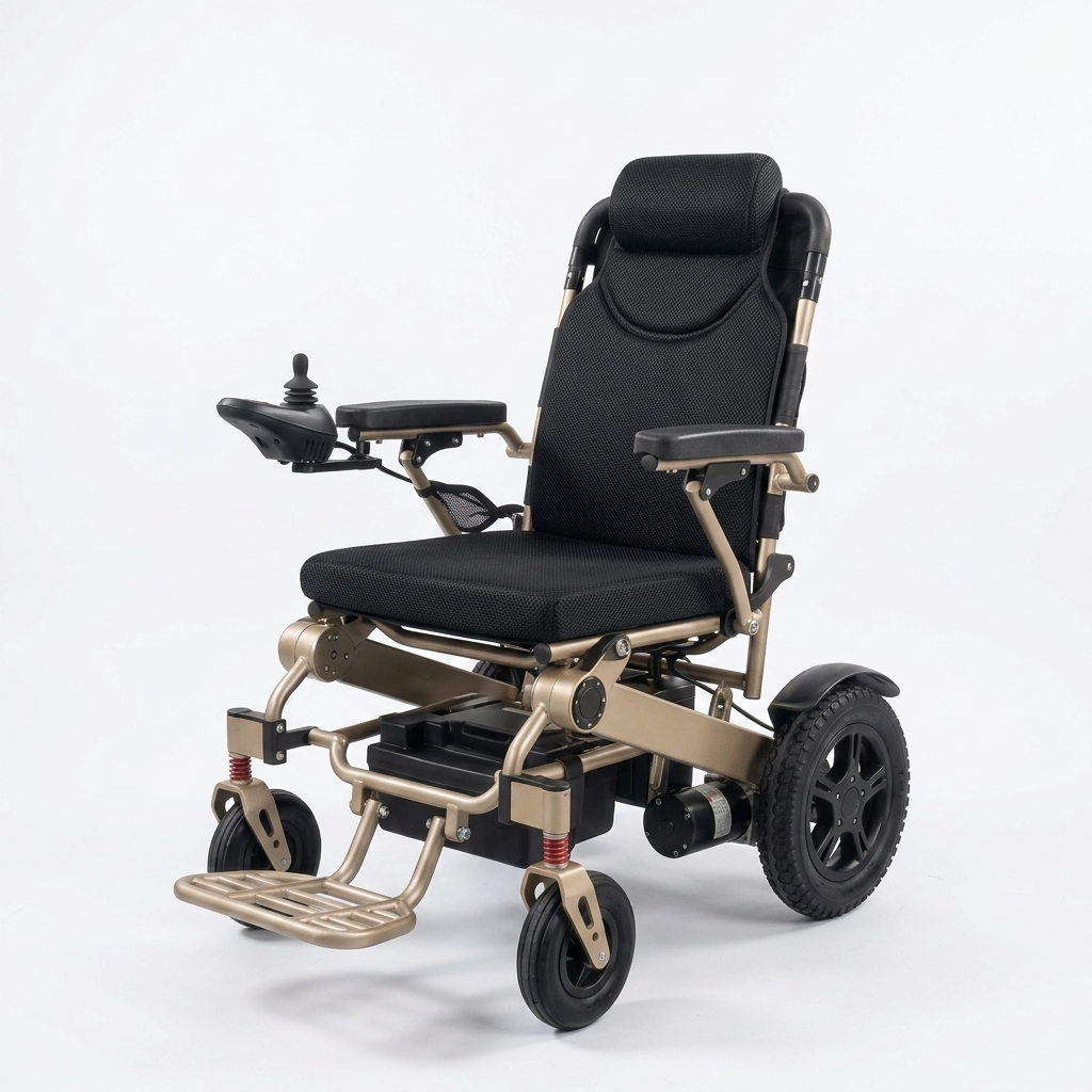 Electric Wheelchair LC 9200 - Electric Wheelchair Automatic Reclining and automatic folding with Lithium Battery (with Wireless Remote)