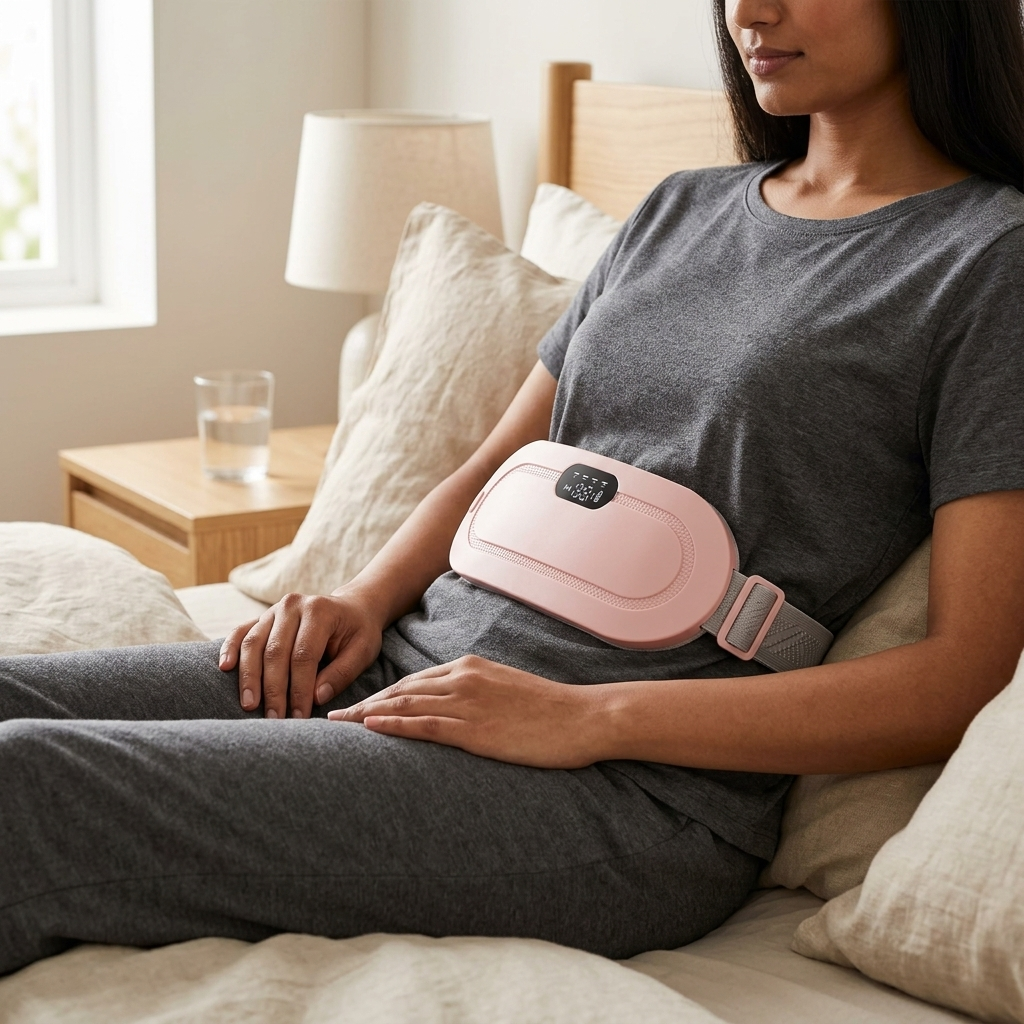 Electric Heating Pad Women Vibrator for Period Pain Relief