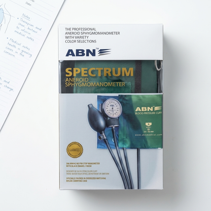 ABN Spectrum Professional Aneroid Sphygmomanometer | Manual Blood Pressure Monitor with Adult Cuff