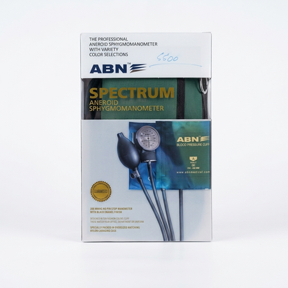 ABN Spectrum Professional Aneroid Sphygmomanometer | Manual Blood Pressure Monitor with Adult Cuff
