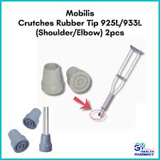 Crutches Rubber 925L / 944L Set (4 Pieces) – Durable & Non-Slip Replacement Tips