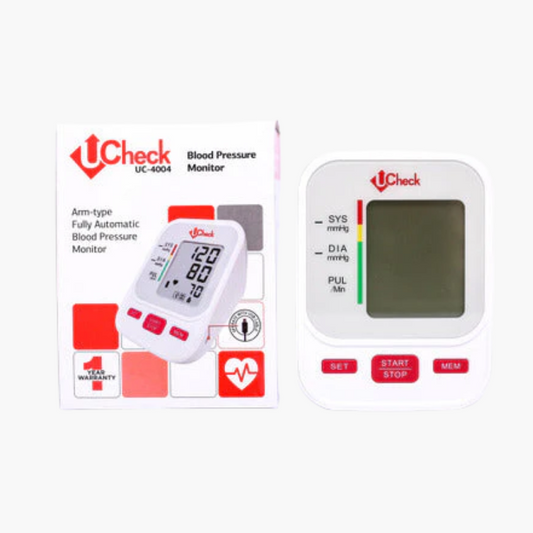 UCheck Blood Pressure Monitor Upper Arm BP Operator Cuff Machine UC-4004