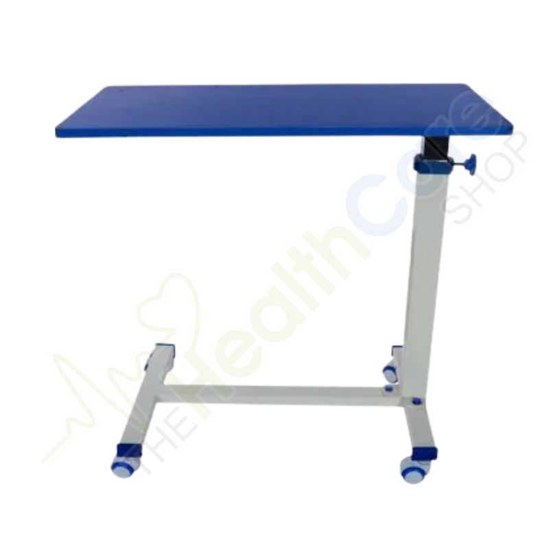 Over Bed Table - Pak Made with Knob Adjustments & Laminated Board Top