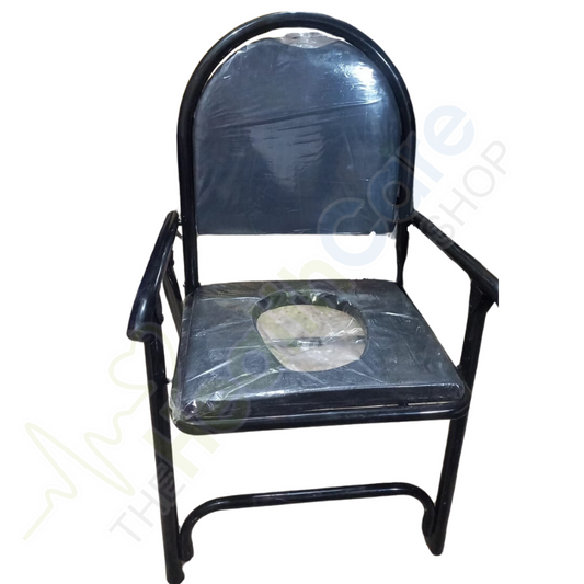 Portable Commode Chair with Soft Seat
