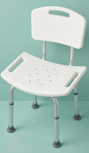The Ultimate Bathroom Safety Solution: Premium Non-Slip Medical Shower Chair with Backrest