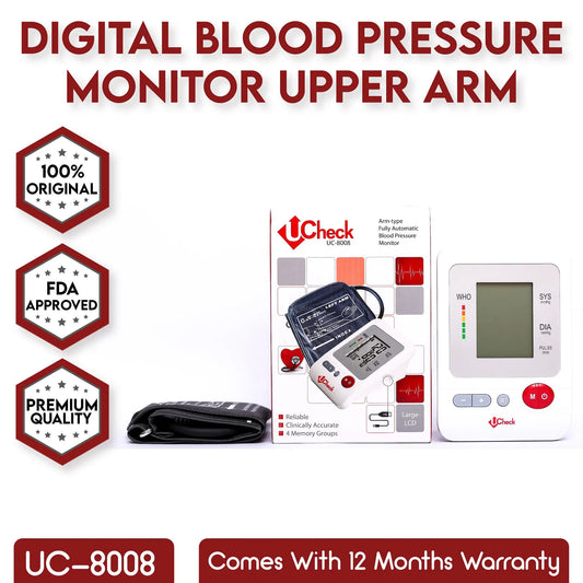 Ucheck Digital Blood Pressure Monitor Upper Arm UC-8008 Blood Pressure Machine