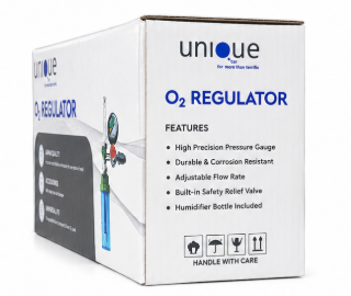 Unique O₂ Regulator with Humidifier Bottle