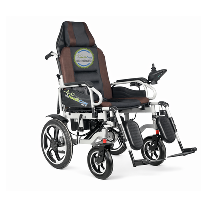 Heavy-Duty Extra Wide Manual Reclining Electric Wheelchair – 24V Lithium Battery | 350W x2 Motors | 180KG Load